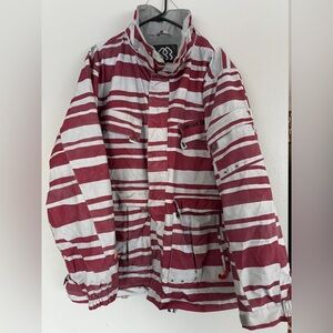Special Blend XL Snowboard Jacket • Retro Stripe • Waterproof Winter Coat